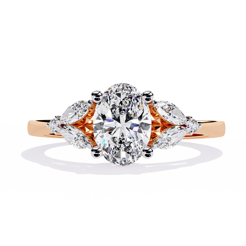 Oval Cut Lab Grown Diamond Ring