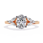 Oval Cut Lab Grown Diamond Ring
