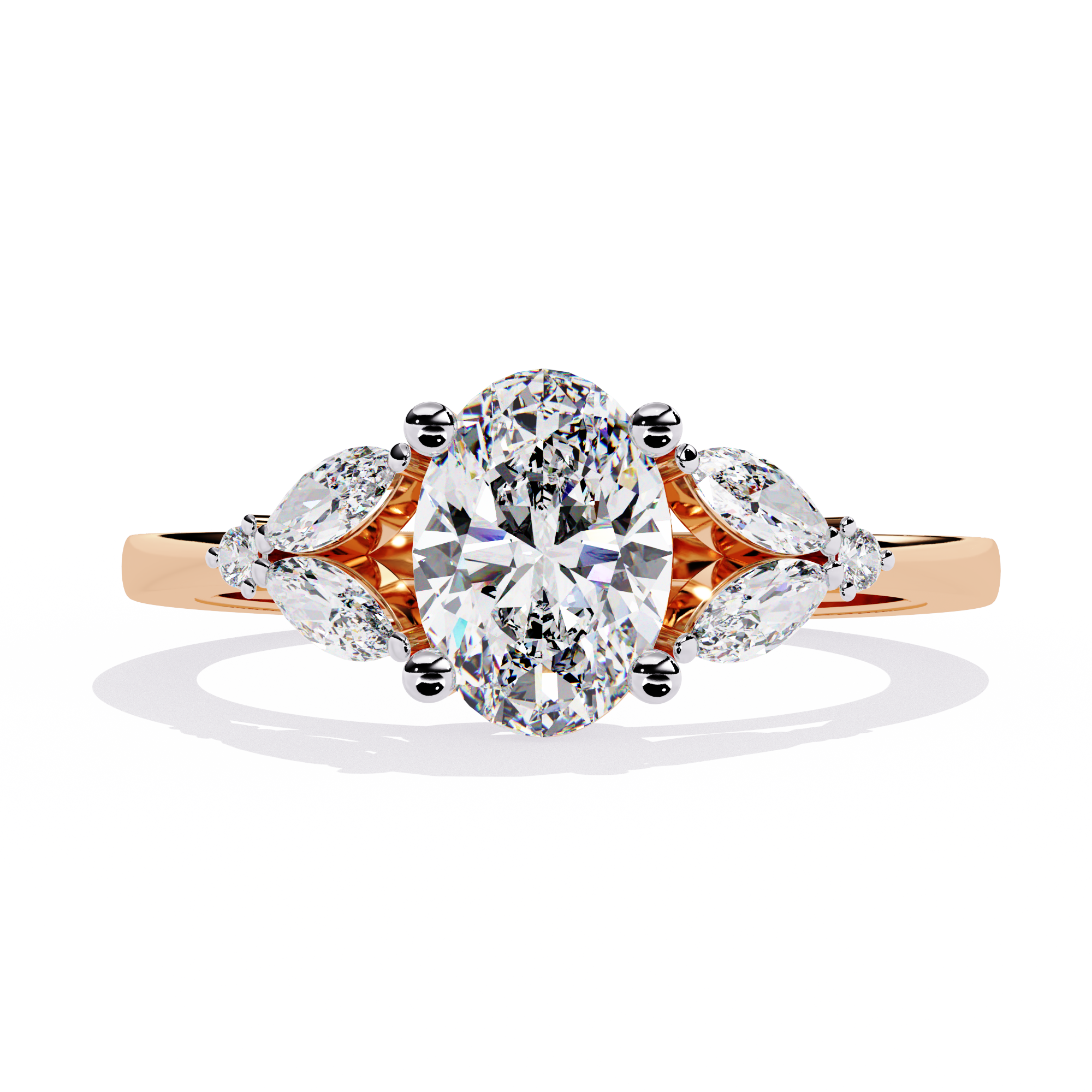 Oval Cut Lab Grown Diamond Ring