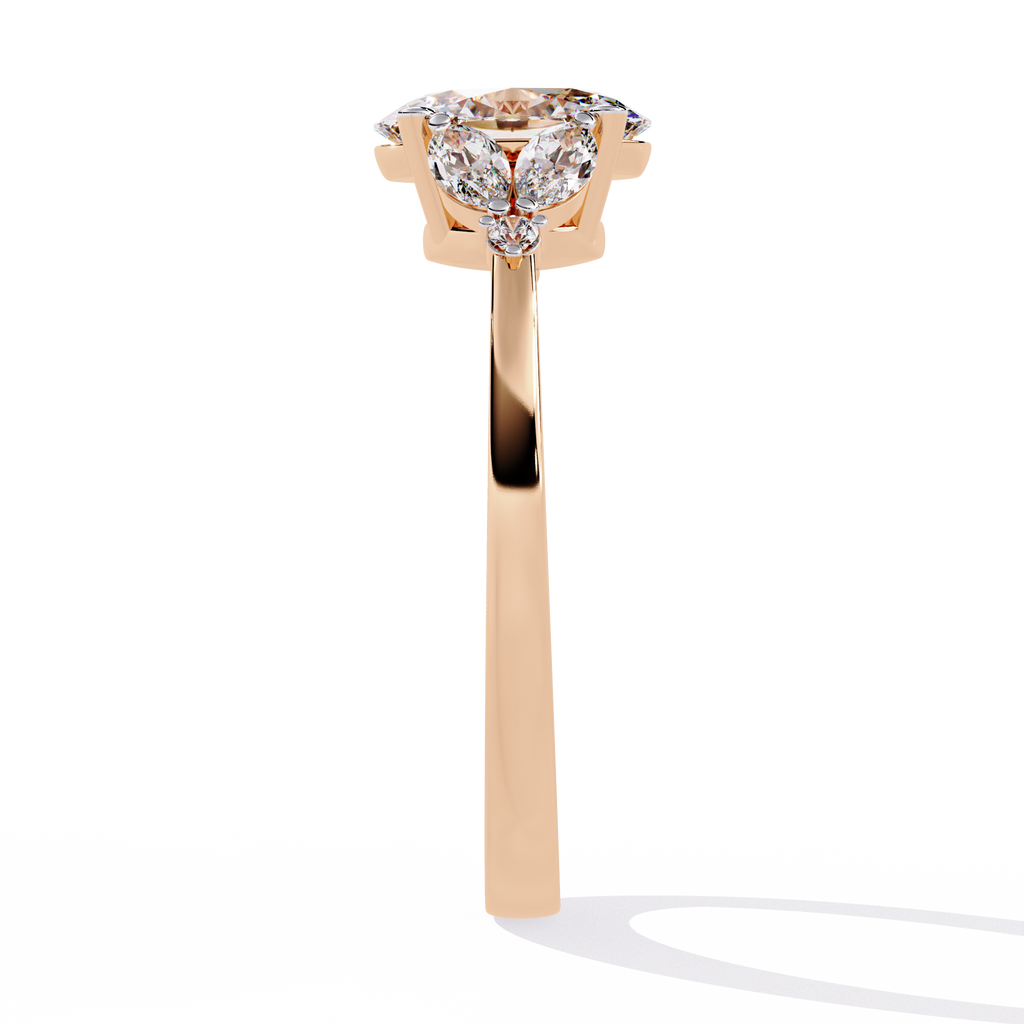 Oval Cut Lab Grown Diamond Ring