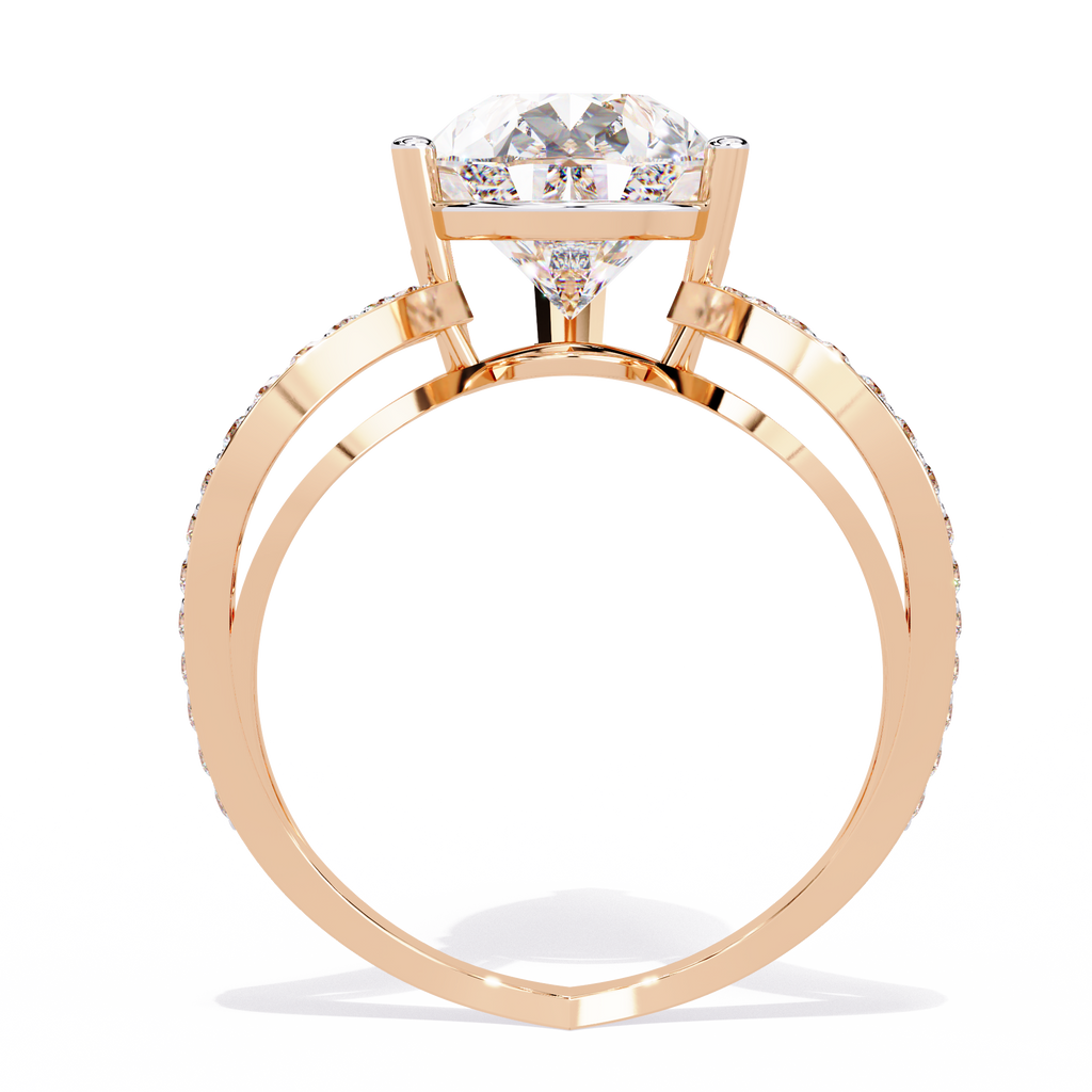 Pear Cut Infinity Lab Grown Diamond Ring