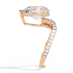 Pear Cut Infinity Lab Grown Diamond Ring