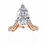 Pear Cut Infinity Lab Grown Diamond Ring