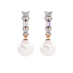 Pearl Prism Lab Grown Diamond Earrings
