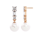 Pearl Prism Lab Grown Diamond Earrings