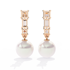 Pearl Prism Lab Grown Diamond Earrings