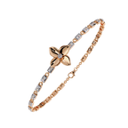 Petal Prism Floral Diamond Bracelet