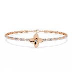 Petal Prism Floral Diamond Bracelet