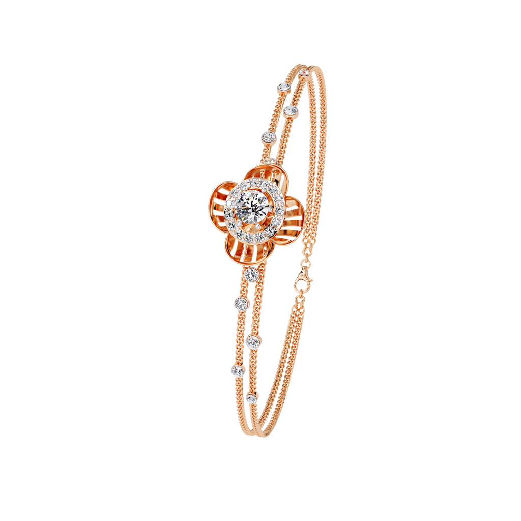 Petal Radiance Diamond Bracelet