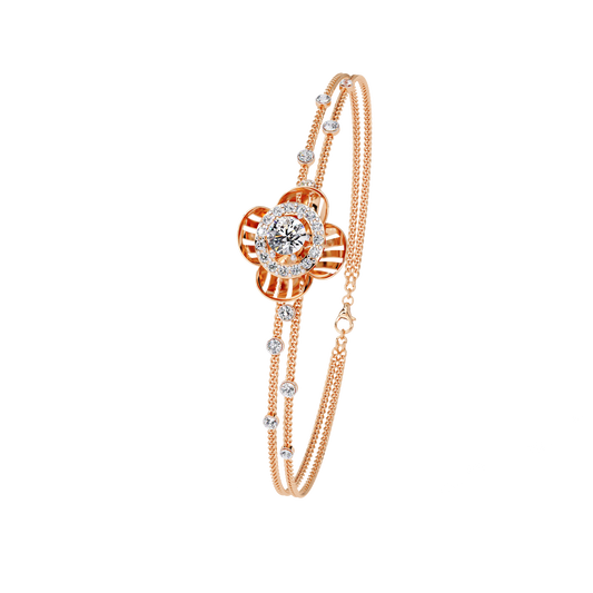 Petal Radiance Diamond Bracelet