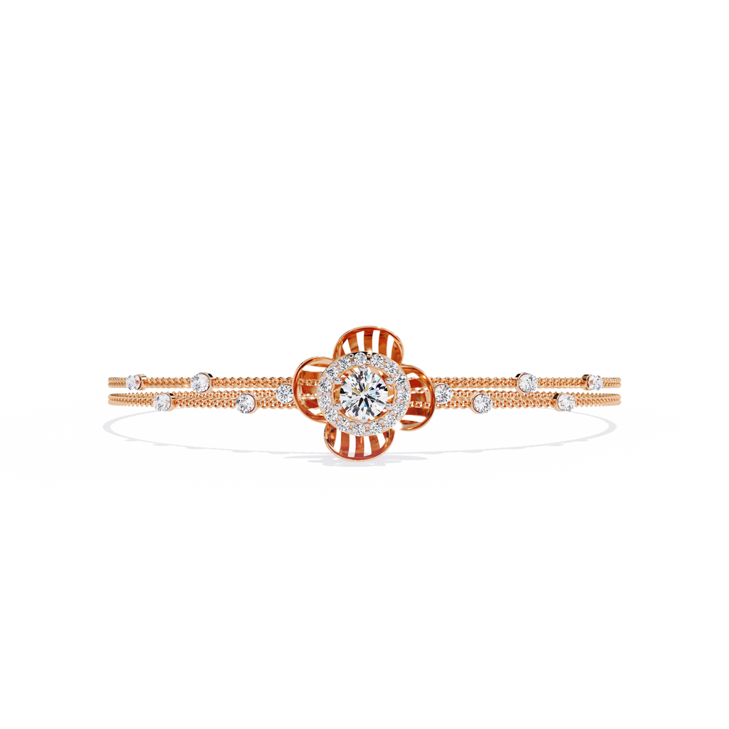 Petal Radiance Diamond Bracelet