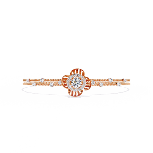 Petal Radiance Diamond Bracelet
