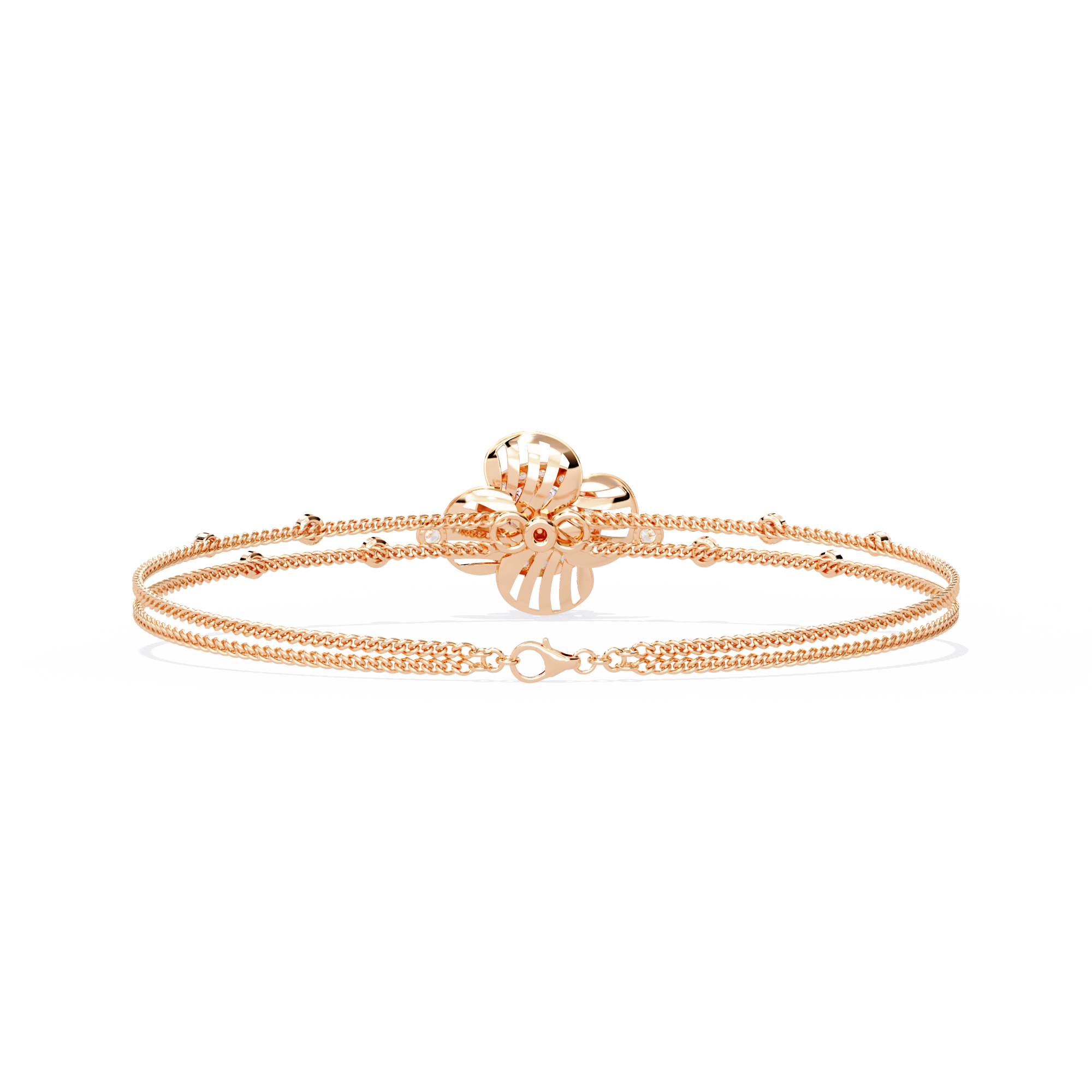 Petal Radiance Diamond Bracelet