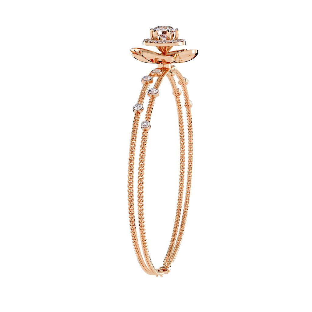 Petal Radiance Diamond Bracelet