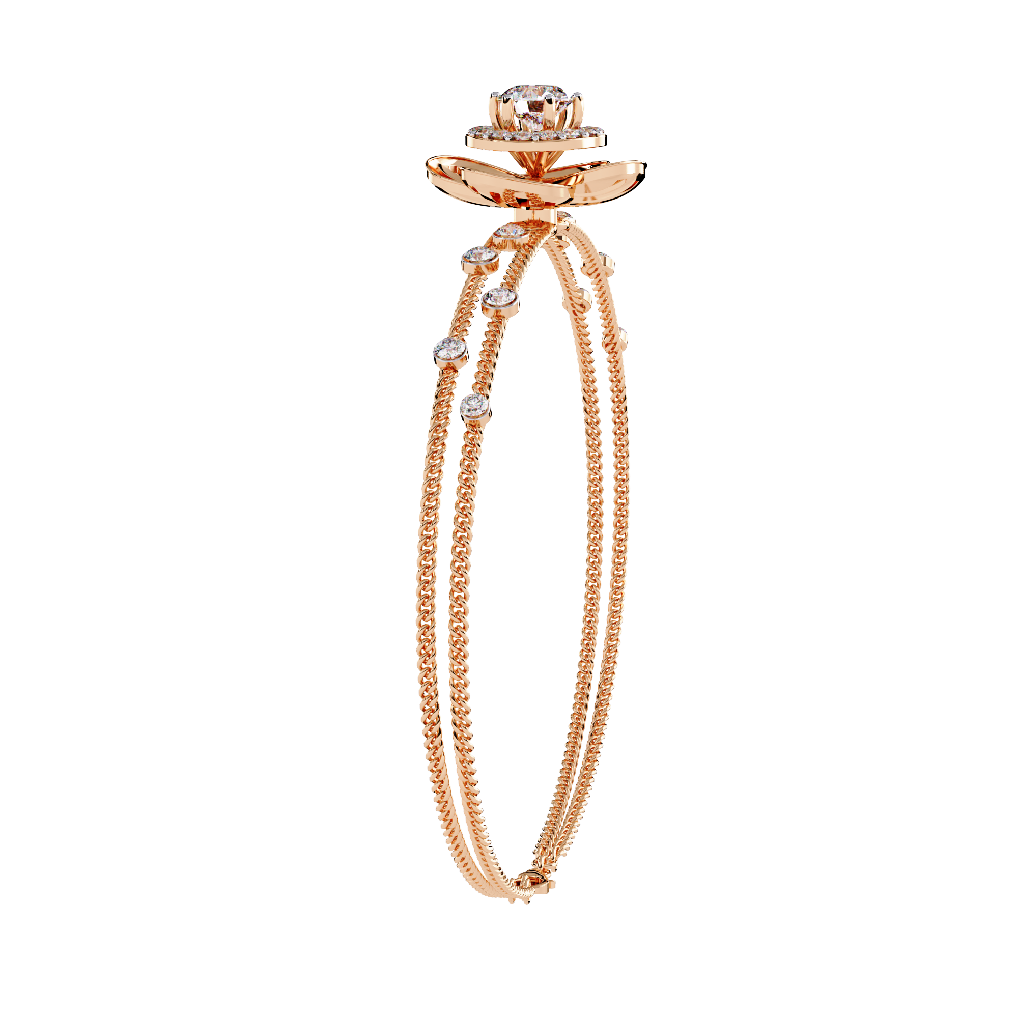 Petal Radiance Diamond Bracelet