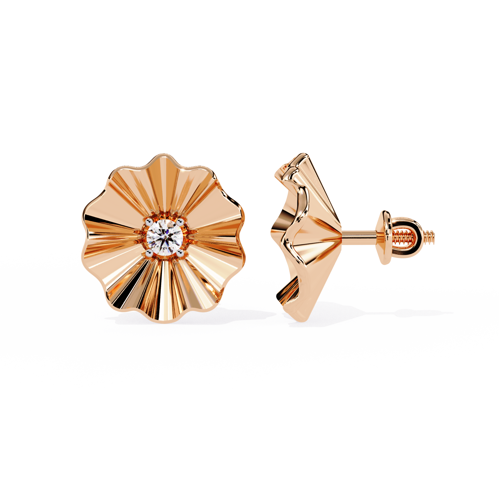 Petal Radiance Diamond Studs