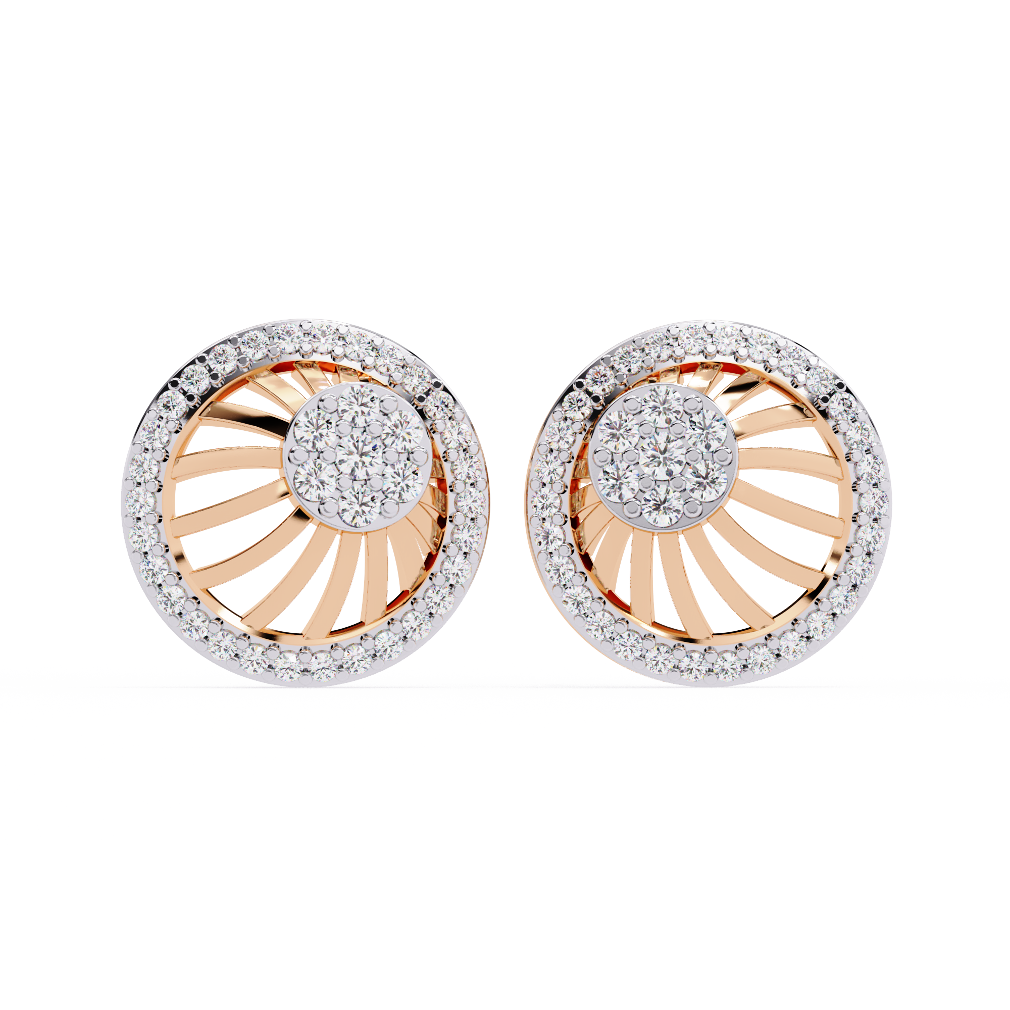 Radiance Halo Lab Grown Diamond Earrings