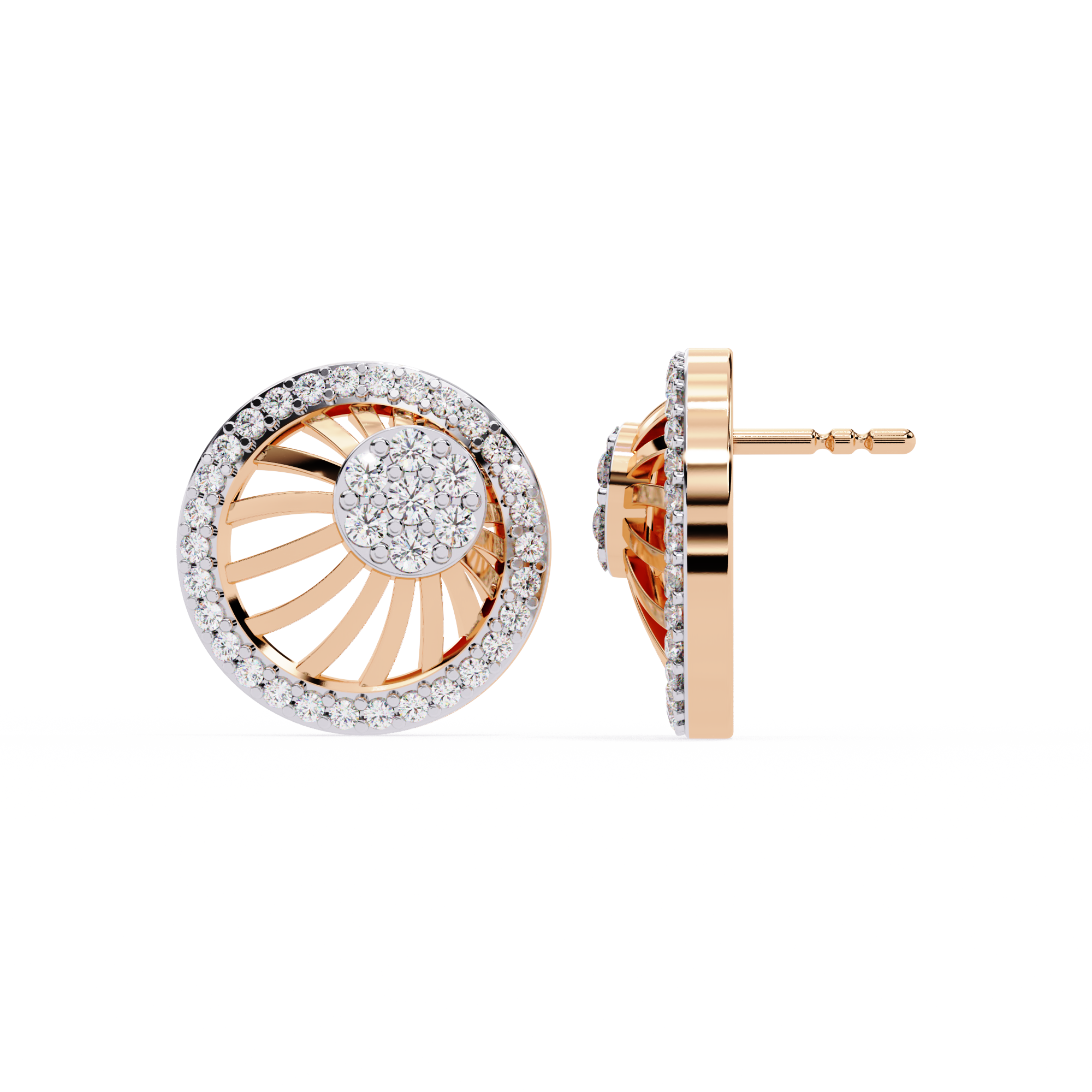 Radiance Halo Lab Grown Diamond Earrings