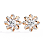 Radiant Blossom Lab Grown Diamond Earrings