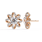 Radiant Blossom Lab Grown Diamond Earrings