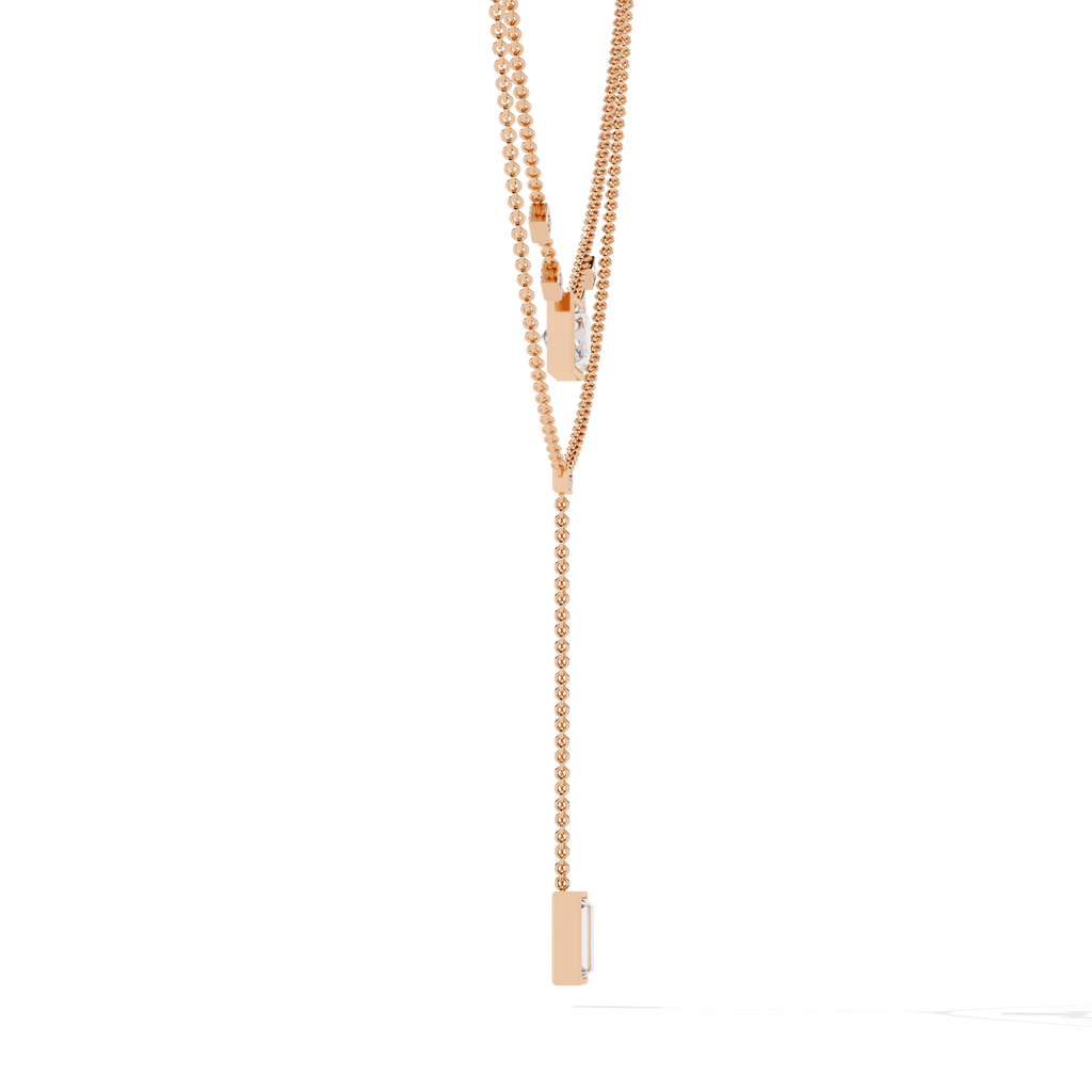 Raindrop Lariat Diamond Necklace