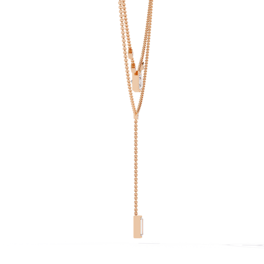 Raindrop Lariat Diamond Necklace
