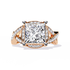 Regal Princess Cut Lab Grown Diamond Ring