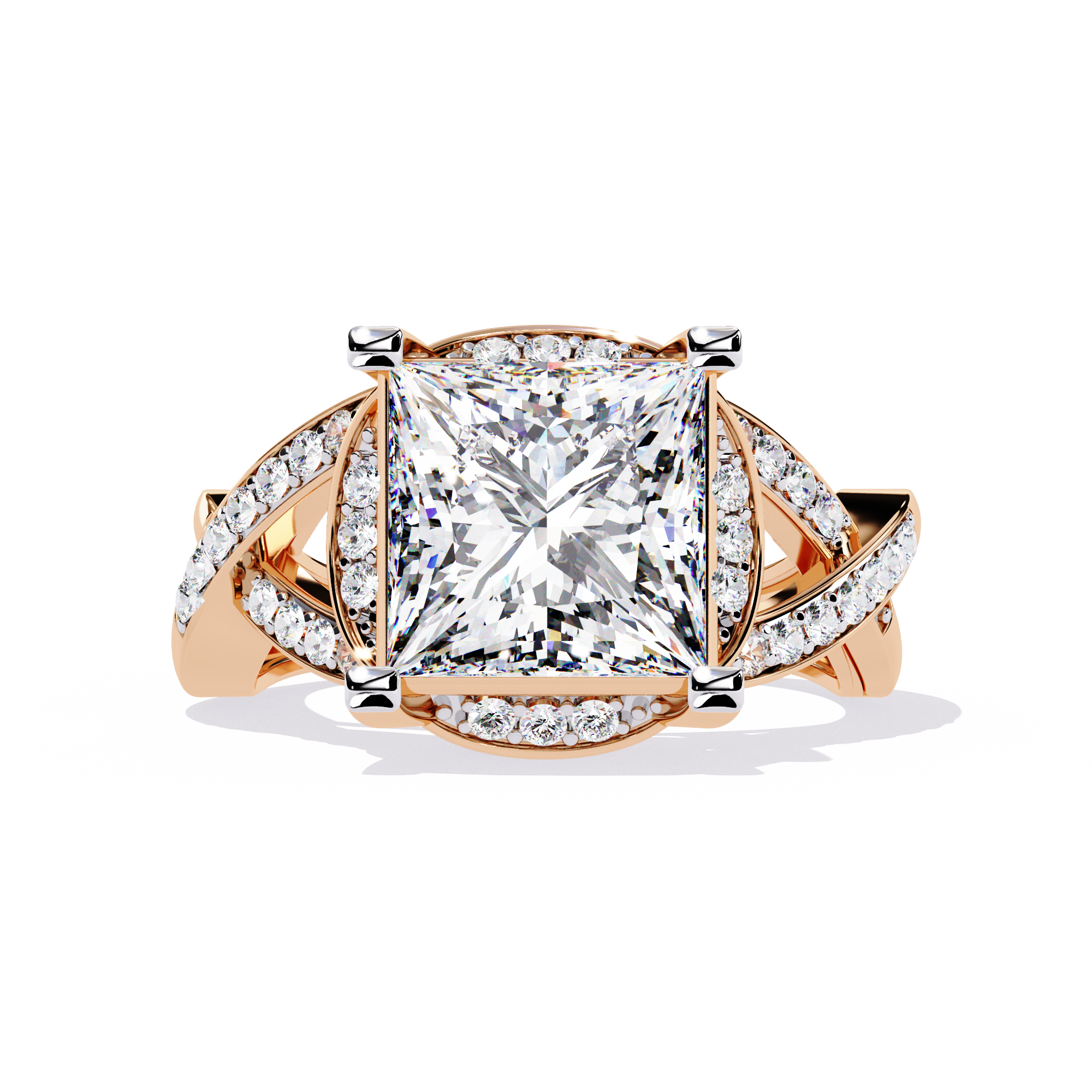Regal Princess Cut Lab Grown Diamond Ring