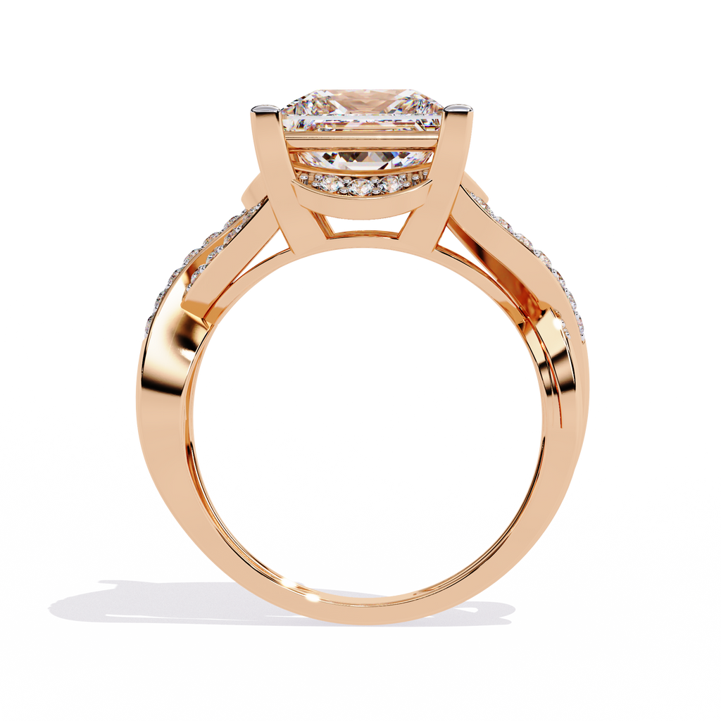 Regal Princess Cut Lab Grown Diamond Ring