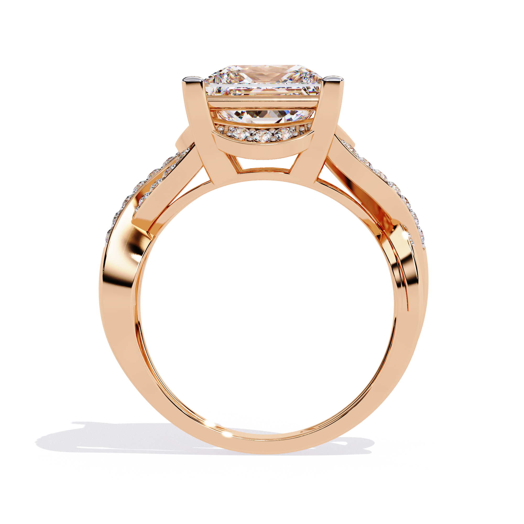 Regal Princess Cut Lab Grown Diamond Ring