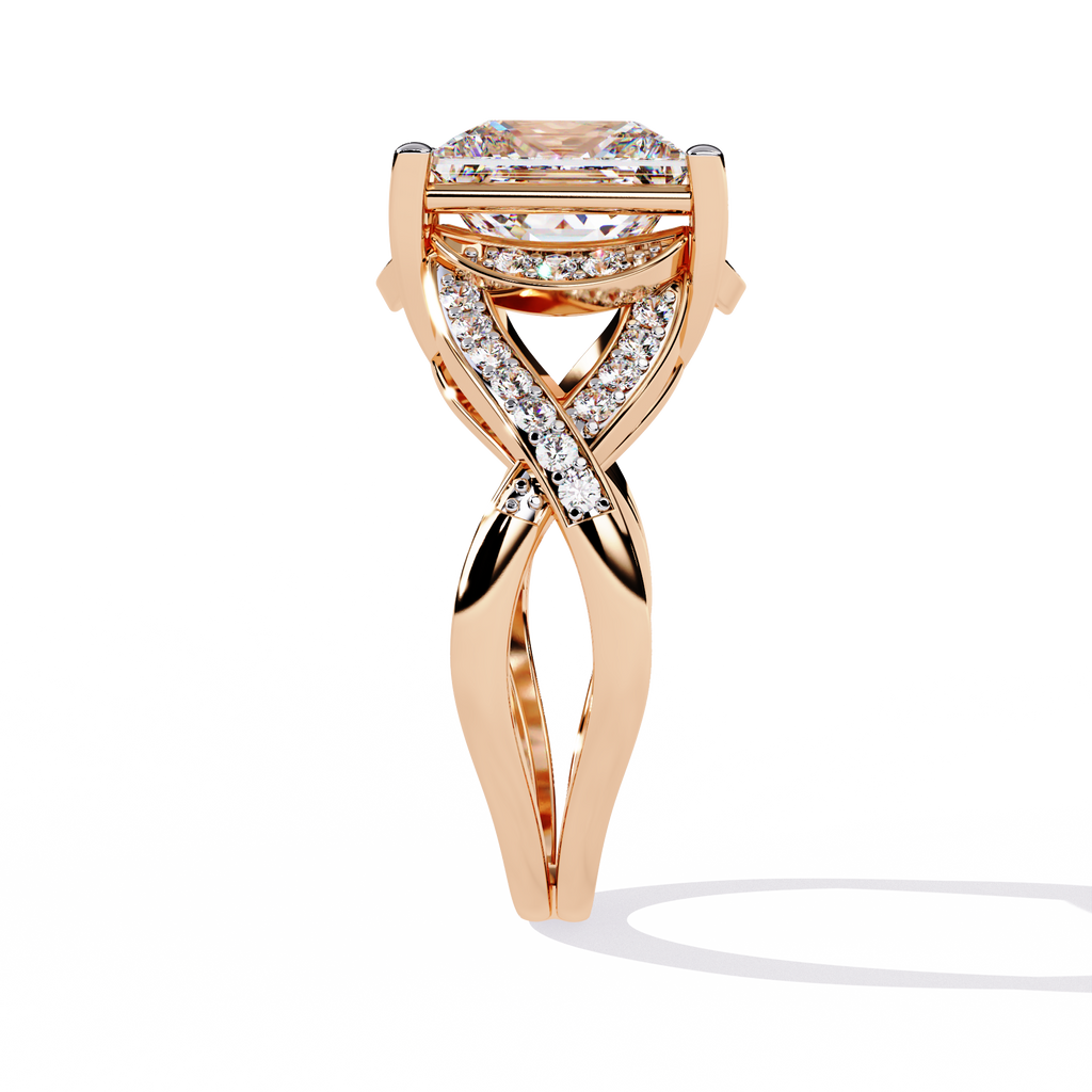 Regal Princess Cut Lab Grown Diamond Ring