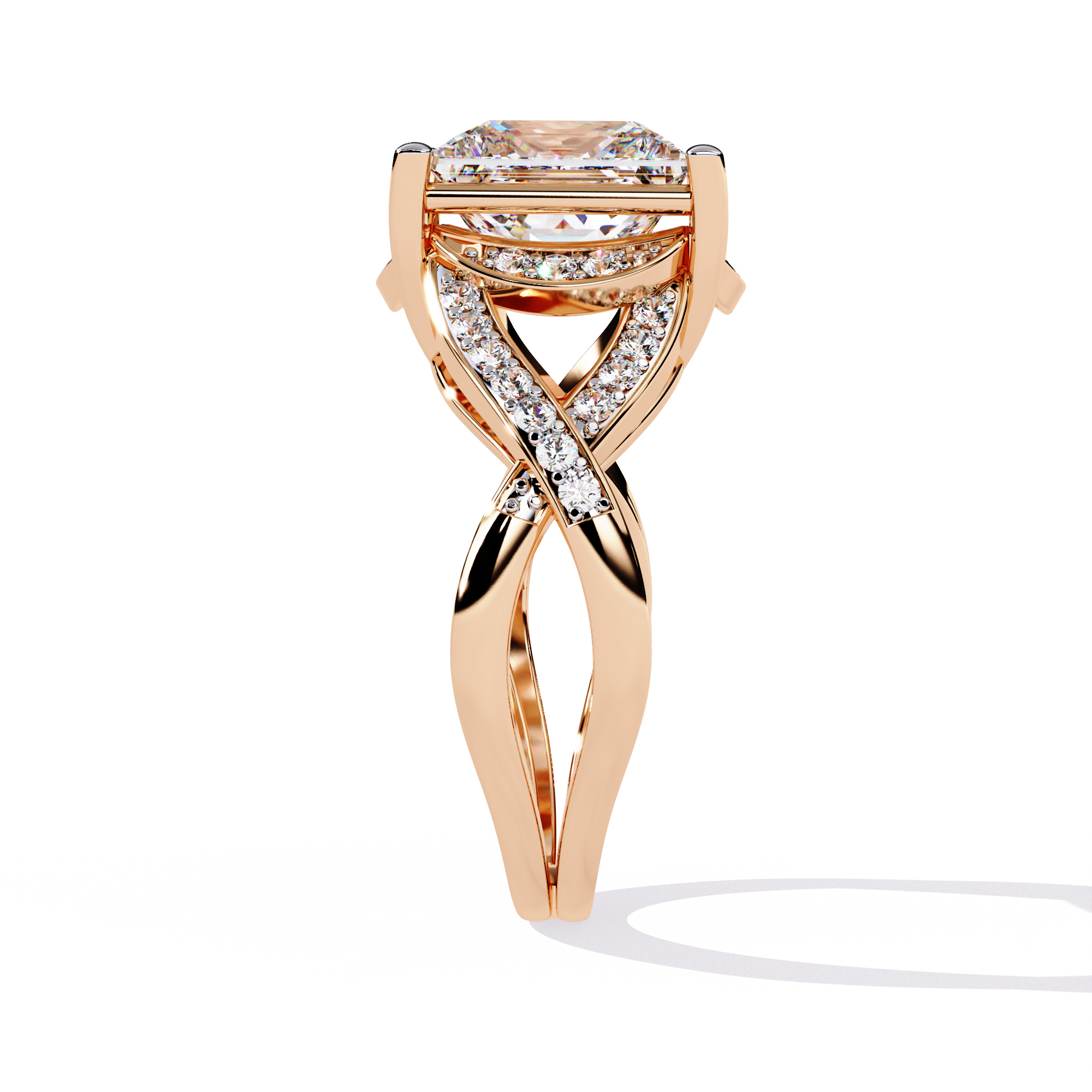 Regal Princess Cut Lab Grown Diamond Ring