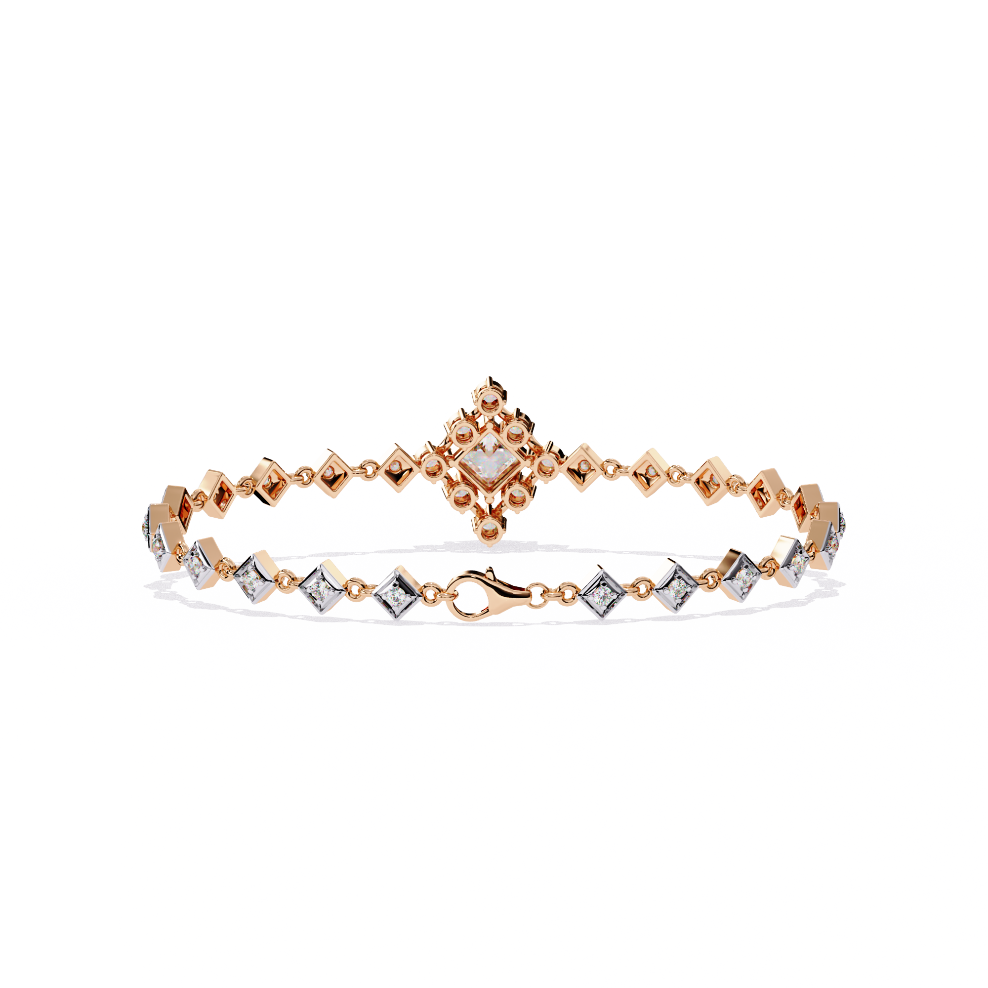 Regalia Princess-Cut Diamond Bracelet