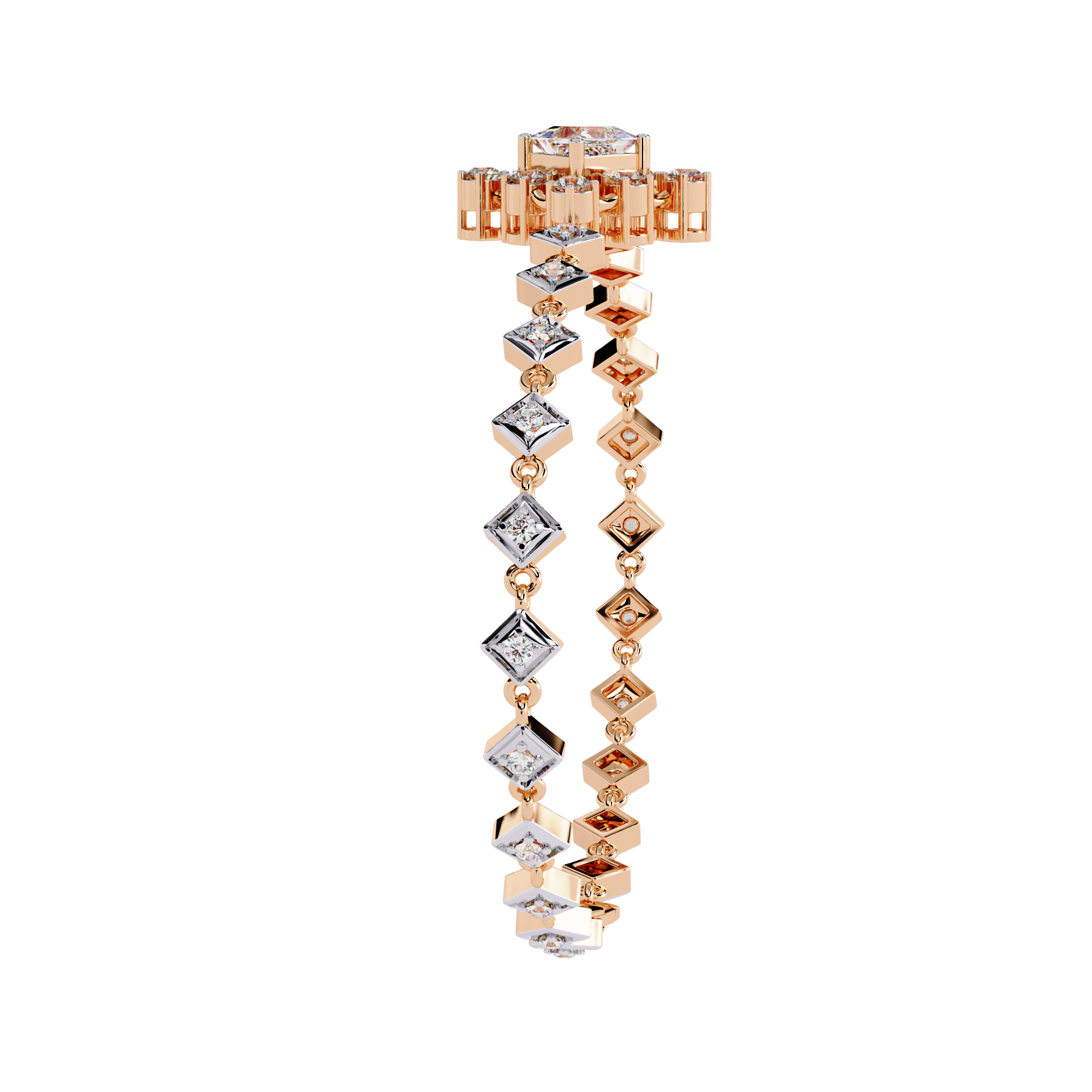 Regalia Princess-Cut Diamond Bracelet