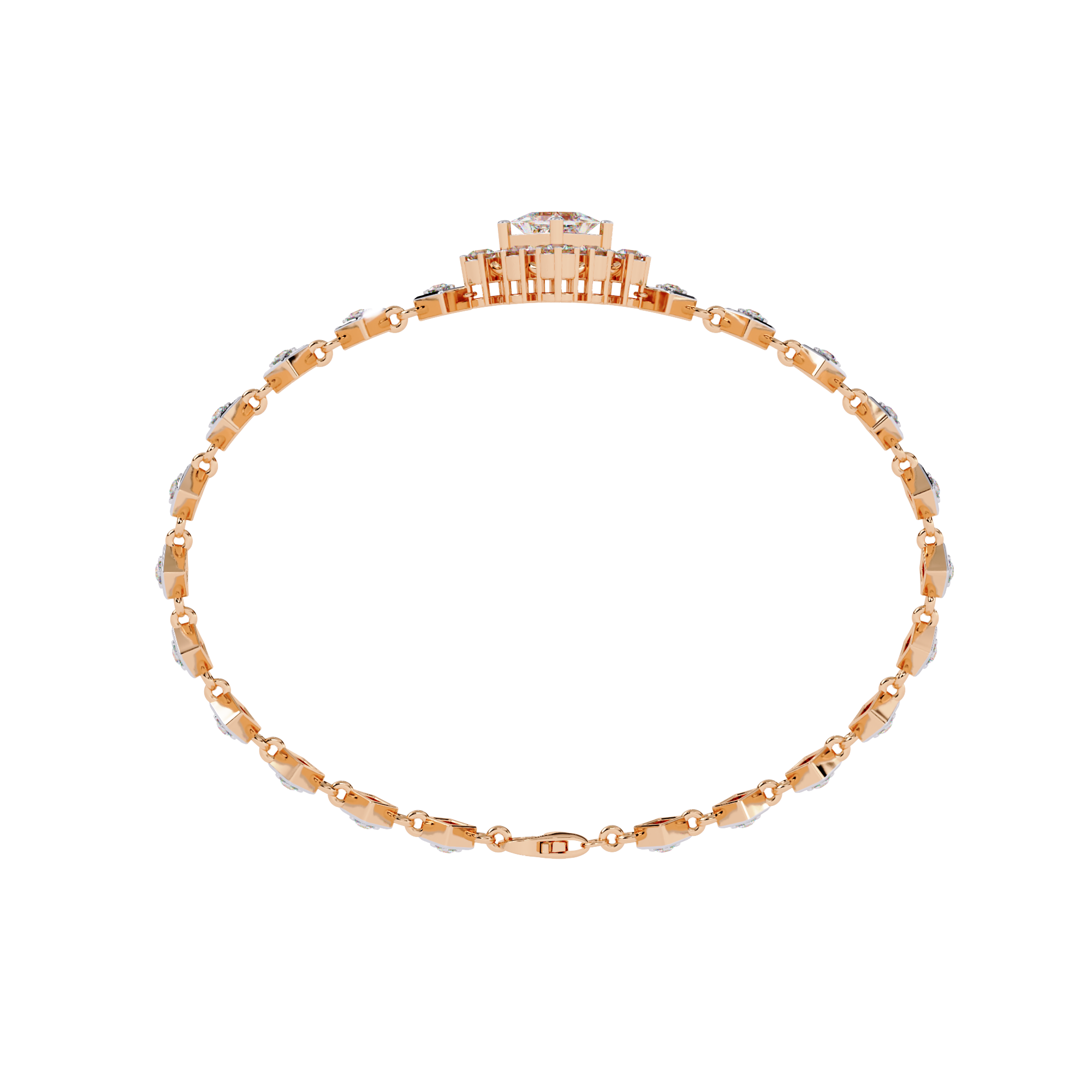 Regalia Princess-Cut Diamond Bracelet