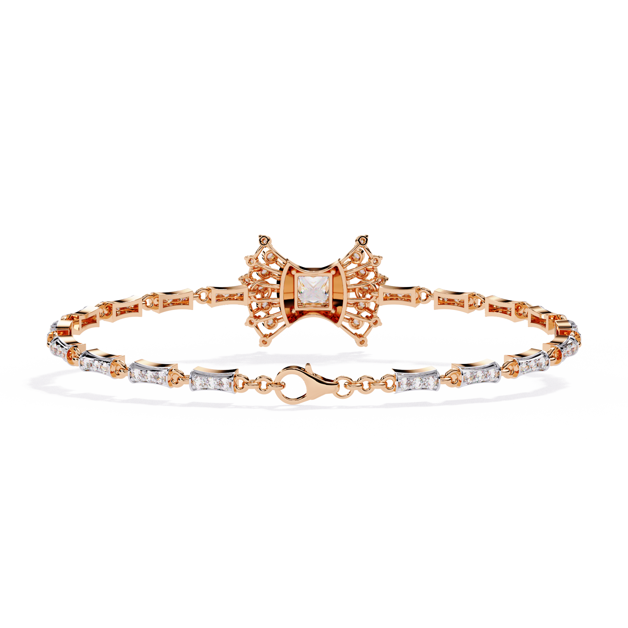 Regalia Princess Cut Lab Grown Diamond Bracelet