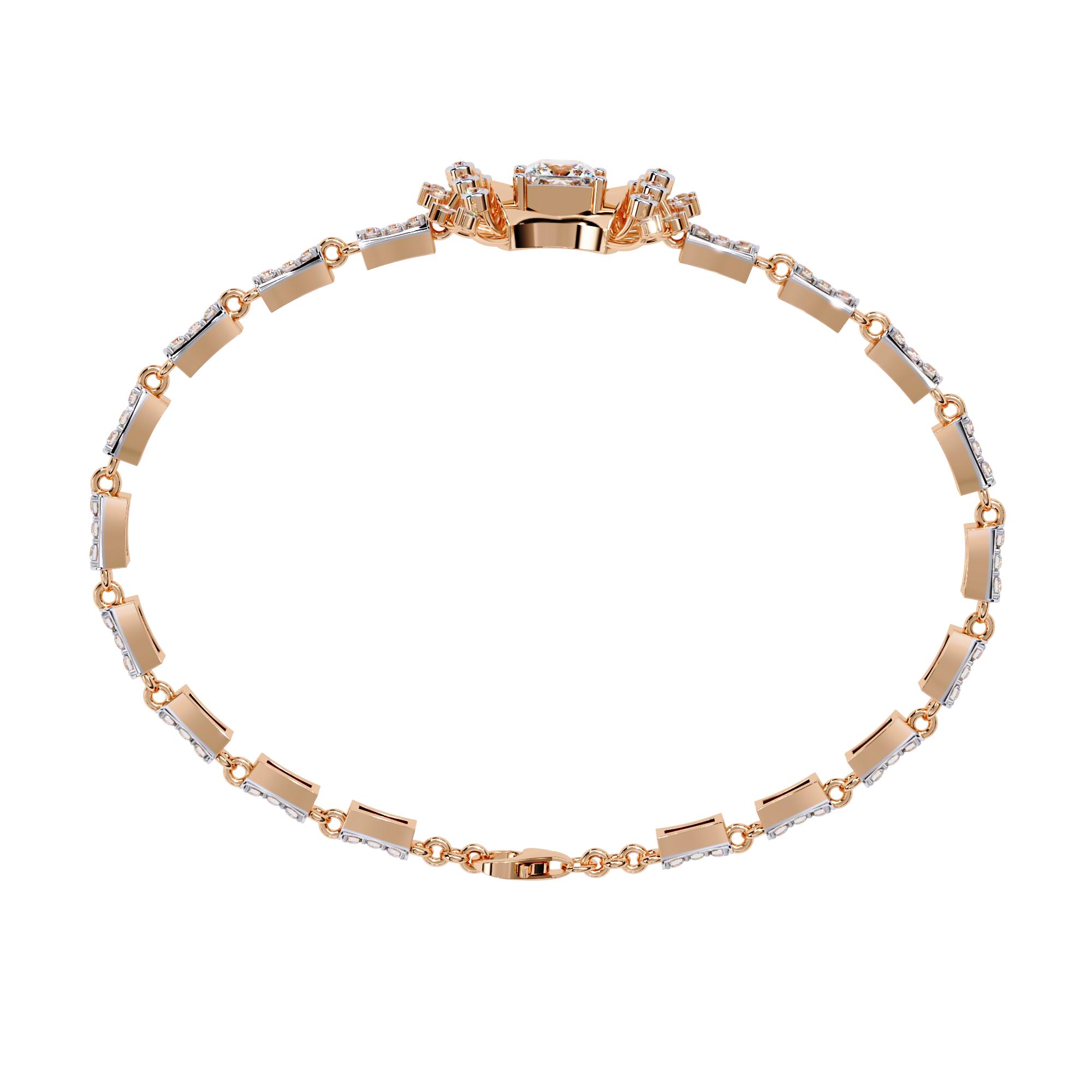 Regalia Princess Cut Lab Grown Diamond Bracelet