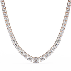 Regalia Radiant Round Diamond Necklace