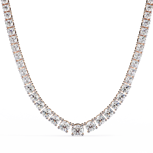 Regalia Radiant Round Diamond Necklace