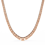Regalia Radiant Round Diamond Necklace