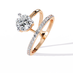 Round Cut Bypass Lab Grown Diamond Ring