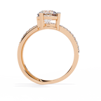 Round Cut Bypass Lab Grown Diamond Ring