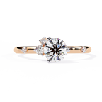Round Cut Cluster Lab Grown Diamond Ring
