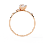 Round Cut Cluster Lab Grown Diamond Ring