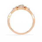 Round Cut Halo Lab Grown Diamond Ring