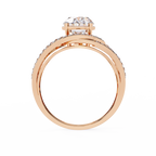 Round Cut Split Shank Lab Grown Diamond Ring