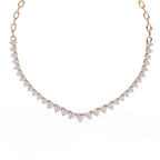 Saanvi Petal Drop Diamond Necklace