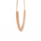 Saanvi Petal Drop Diamond Necklace
