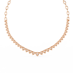 Saanvi Petal Drop Diamond Necklace