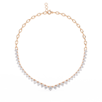 Saanvi Petal Drop Diamond Necklace